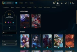 Conta Unranked com 6 Gemas - League of Legends LOL
