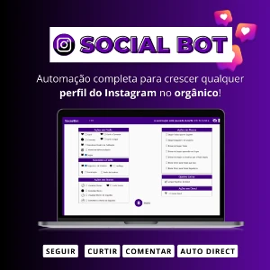 Social Bot – Software para Impulsionar seu Instagram - Softwares e Licenças