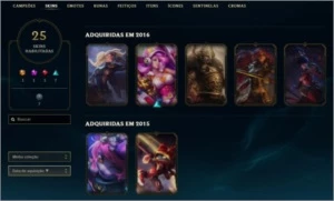 CONTA LOL 70 CHAMPS 25 SKINS (1 ULTIMATE) - League of Legends