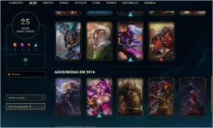 CONTA LOL 70 CHAMPS 25 SKINS (1 ULTIMATE) - League of Legends