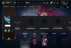 Conta Ferro 4 com 95 Champs e 132 Skins +2 Prestigios - League of Legends LOL