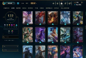 Conta Ferro 4 com 95 Champs e 132 Skins +2 Prestigios - League of Legends LOL