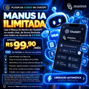 Recarga Manus IA – Ilimitadok 🔥 - Assinaturas e Premium