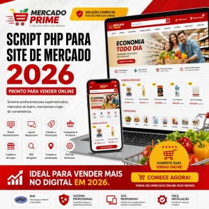 Script Php Para Site De Mercado / Supermercado 2026 – Código - Sites, Lojas e Sistemas Prontos Sites e Scripts