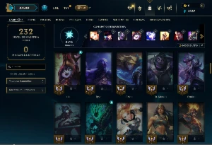 Unranked com 80 Champs e 42 Skins - League of Legends LOL