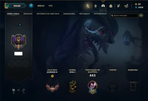 Conta de 2014 - 135 champs e 71 skin - Sem email confirmado - League of Legends LOL
