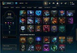 Conta de 2014 - 135 champs e 71 skin - Sem email confirmado - League of Legends LOL