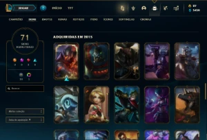 Conta de 2014 - 135 champs e 71 skin - Sem email confirmado - League of Legends LOL