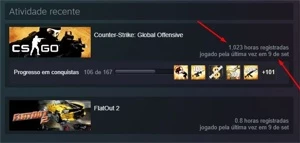 CONTA CS:GO COM 1000+ HORAS - Counter Strike
