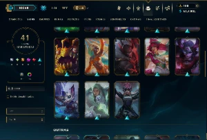Mestre com TODOS os Champs e 41 Skins ( 28 PDL ) - League of Legends LOL