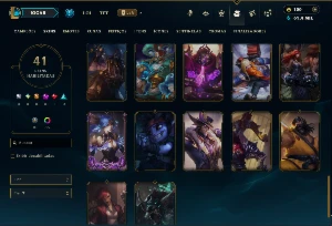 Mestre com TODOS os Champs e 41 Skins ( 28 PDL ) - League of Legends LOL