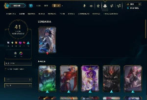 Mestre com TODOS os Champs e 41 Skins ( 28 PDL ) - League of Legends LOL