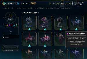 Mestre com TODOS os Champs e 41 Skins ( 28 PDL ) - League of Legends LOL