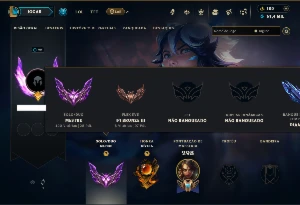 Mestre com TODOS os Champs e 41 Skins ( 28 PDL )