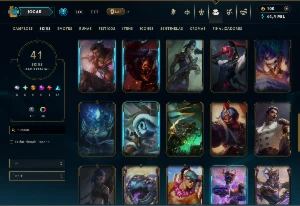Mestre com TODOS os Champs e 41 Skins ( 28 PDL ) - League of Legends LOL