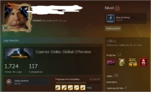 Conta Global com prime e medalhas - Counter Strike CS