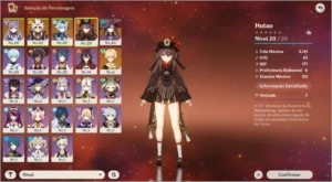 Conta genshin impact AR-15 Keqing,Eula,Itto,Hutao,Mona