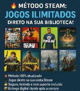Metodo Steam - Qualquer Jogo na biblioteca