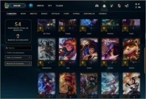 Conta Challanger / Desafiante com 846 PDL e 61% de Win rate - League of Legends LOL