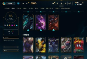 Bronze 2 com TODOS os Champs e 85 Skins ( MONO SUP ) - League of Legends LOL