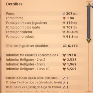 Conta top 1b de fama - Albion Online