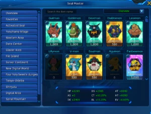 Conta Na Omega C/ X7sm E Susa Ext-Faz Tudo Menos Eos/Belial - Digimon Masters Online DMO
