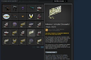 steam 15 anos com AK gelo e adesivo do s1mple - Counter Strike CS
