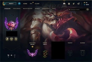 CONTA LEAGUE OF LEGENDS MESTRE 2 SKINS PRESTIGIO ! 60% DE WR LOL