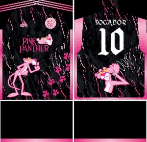 Arte Vetor Camisa Interclasse pantera côr de rosa Mod-214 - Others