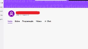 Conta twitch com mais de 135k de seguidores
