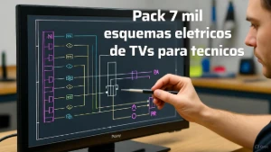 Pacote mais de 7mil exquema de Tv para técnicos - eBooks