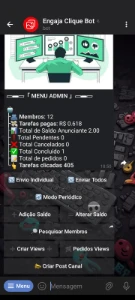 Bot tarefas views - Código fonte - Redes Sociais