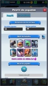 Conta de Clash Royale Level 10