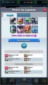 Conta de Clash Royale Level 10