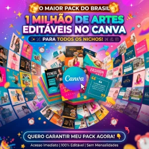 1 milhão de artes "Mundo de imagens " - Arte Digital Artes Canva