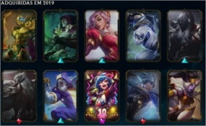 Acc lv.131 Gold com várias skins - League of Legends LOL