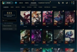 Conta Platina 90 campeões 44 skins - League of Legends LOL