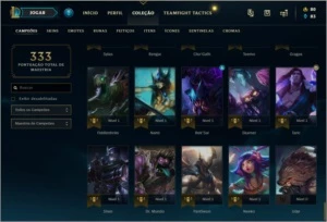 Conta Platina 90 campeões 44 skins - League of Legends LOL