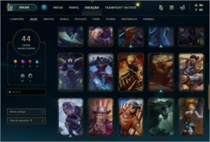 Conta Platina 90 campeões 44 skins - League of Legends LOL