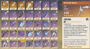 Conta Genshin Impact AR55, 7 personagens t5 e 4 armas t5.