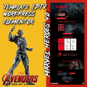 Pagina IPTV Elementor Ultron Marvel Heroes 4.0 - Outros