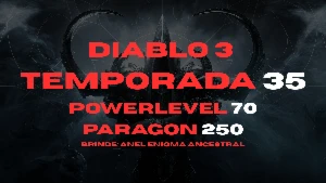 Diablo 3 Level up Temporada 35 - Paragon 250 - PC APENAS