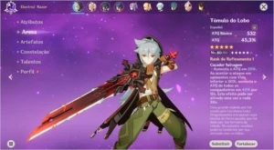 AR 45 2 ARMAS 5* E 2 PERSO. 5* - Genshin Impact
