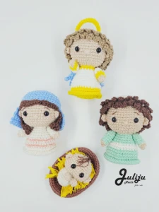 Presépio Completo em Amigurumi - Artesanato e Personalizados