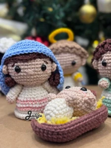 Presépio Completo em Amigurumi - Artesanato e Personalizados