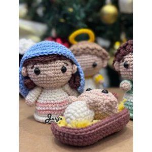 Presépio Completo em Amigurumi - Artesanato e Personalizados