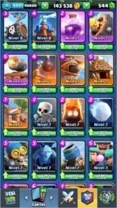 Conta Clash Royale nivel 11