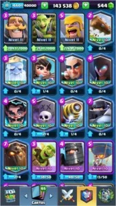 Conta Clash Royale nivel 11
