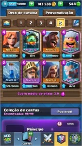 Conta Clash Royale nivel 11
