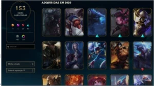 Conta D4, 153 skins - League of Legends LOL